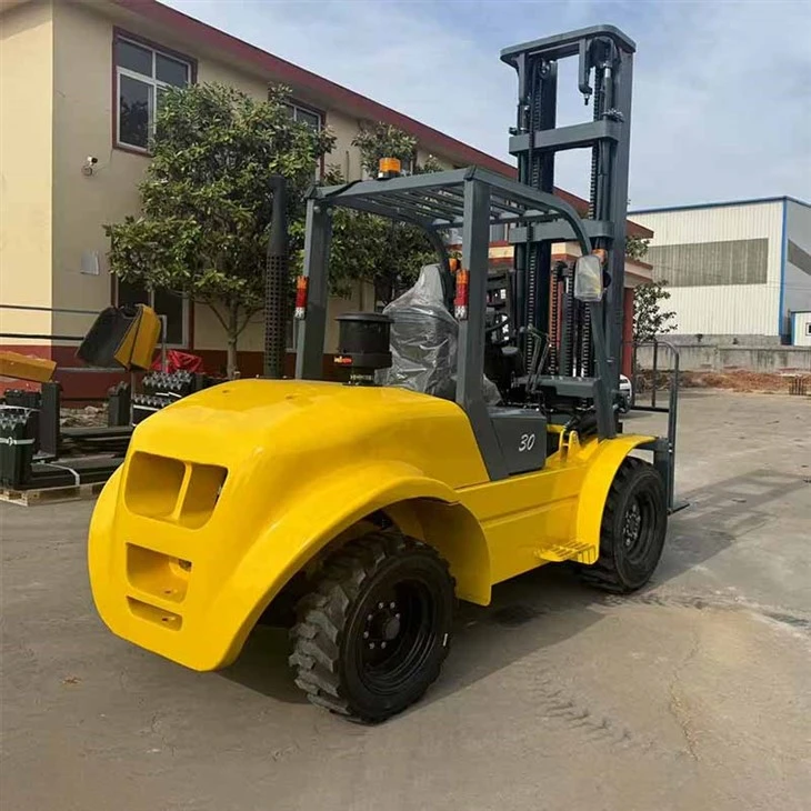 Noelift rough terrain forklift working on construction site